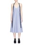Main View - Click To Enlarge - STRATEAS CARLUCCI - 'Harness' shoulder strap stripe cotton dress