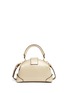 Detail View - Click To Enlarge - MANU ATELIER - 'Demi' small leather crossbody satchel