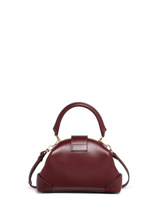 Detail View - Click To Enlarge - MANU ATELIER - 'Demi' small leather crossbody satchel