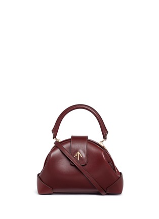 Main View - Click To Enlarge - MANU ATELIER - 'Demi' small leather crossbody satchel