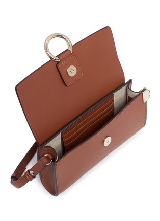  - CHLOÉ - 'Faye' suede flap leather crossbody wallet