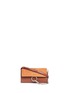 Main View - Click To Enlarge - CHLOÉ - 'Faye' suede flap leather crossbody wallet