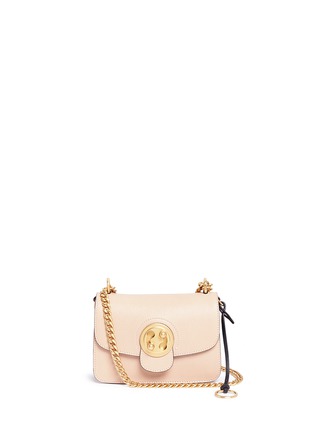 Main View - Click To Enlarge - CHLOÉ - 'Mily' small leather turnlock flap shoulder bag