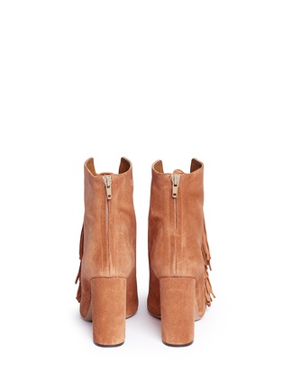 Back View - Click To Enlarge - CHLOÉ - 'Maya' knotted tassel suede boots