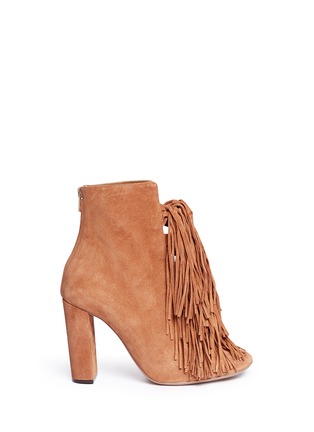 Main View - Click To Enlarge - CHLOÉ - 'Maya' knotted tassel suede boots