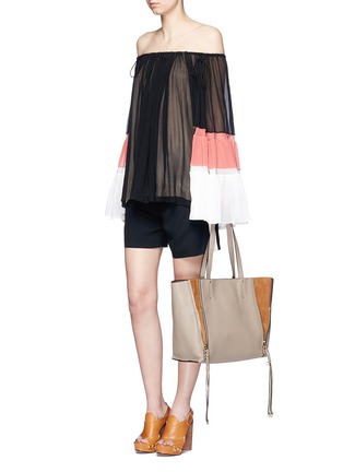 Figure View - Click To Enlarge - CHLOÉ - 'Milo' medium tassel leather tote