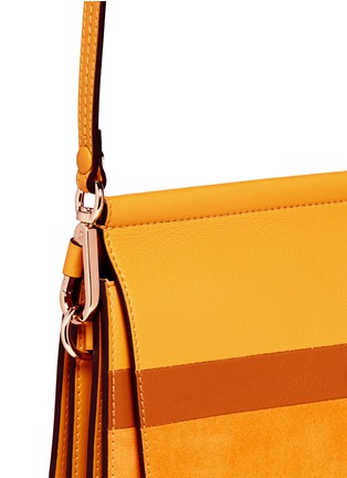  - CHLOÉ - 'Faye' water snakeskin stripe calfskin leather shoulder bag