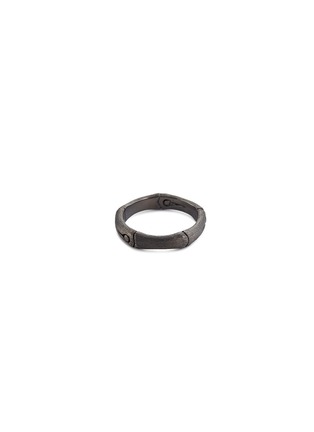 Figure View - Click To Enlarge - JOHN HARDY - Brushed rhodium silver bamboo ring