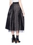 Back View - Click To Enlarge - MARC JACOBS - Crinkled taffeta pleated midi skirt