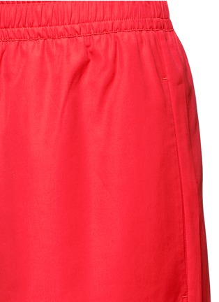 Detail View - Click To Enlarge - PORTS 1961 - Tie cuff wide leg poplin pants