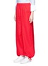 Front View - Click To Enlarge - PORTS 1961 - Tie cuff wide leg poplin pants
