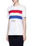 Front View - Click To Enlarge - ÊTRE CÉCILE - 'Presque Parisians' stripe appliqué cotton T-shirt