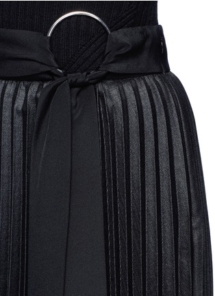 Detail View - Click To Enlarge - 3.1 PHILLIP LIM - Belted plissé pleated skirt