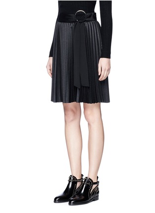 Front View - Click To Enlarge - 3.1 PHILLIP LIM - Belted plissé pleated skirt