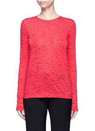 Main View - Click To Enlarge - PROENZA SCHOULER - Paint splatter print long sleeve T-shirt