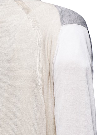 Detail View - Click To Enlarge - ACNE STUDIOS - 'Kashi' colourblock cardigan front sweater