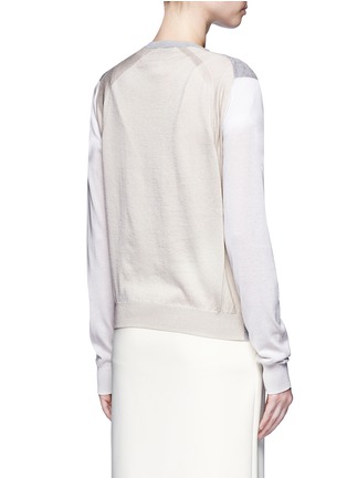 Back View - Click To Enlarge - ACNE STUDIOS - 'Kashi' colourblock cardigan front sweater