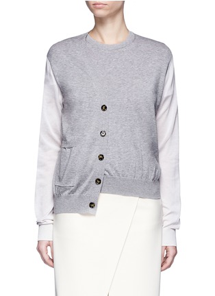 Main View - Click To Enlarge - ACNE STUDIOS - 'Kashi' colourblock cardigan front sweater
