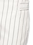 Detail View - Click To Enlarge - VICTORIA, VICTORIA BECKHAM - Stripe calvary twill cropped pants