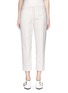 Main View - Click To Enlarge - VICTORIA, VICTORIA BECKHAM - Stripe calvary twill cropped pants