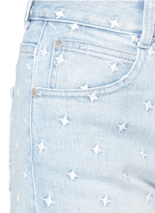 Detail View - Click To Enlarge - STELLA MCCARTNEY - 'Tomboy' star embroidered denim shorts