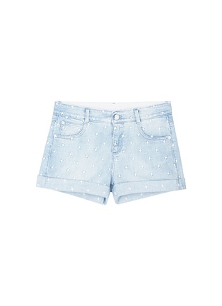 Main View - Click To Enlarge - STELLA MCCARTNEY - 'Tomboy' star embroidered denim shorts