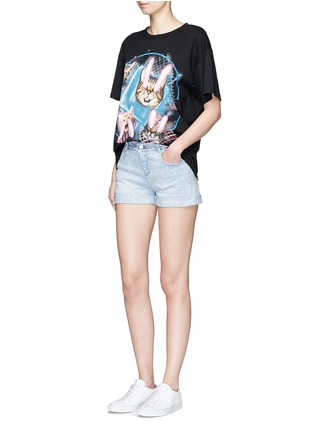 Figure View - Click To Enlarge - STELLA MCCARTNEY - 'Tomboy' star embroidered denim shorts