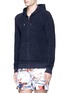 Front View - Click To Enlarge - ORLEBAR BROWN - 'Brodie' cotton towelling zip hoodie