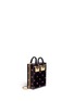 Front View - Click To Enlarge - SOPHIE HULME - 'Compton' glitter polka dot Perspex crossbody bag