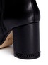  - MICHAEL KORS - 'Sabrina' chain heel leather ankle boots