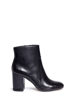 Main View - Click To Enlarge - MICHAEL KORS - 'Sabrina' chain heel leather ankle boots