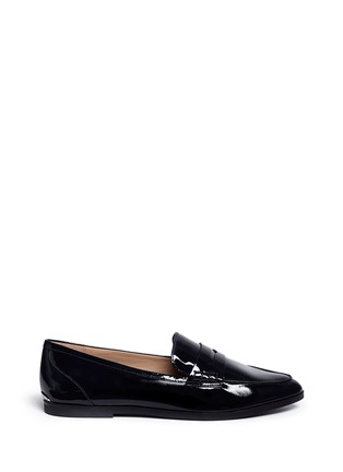 Main View - Click To Enlarge - MICHAEL KORS - 'Connor' patent leather loafers