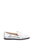 Main View - Click To Enlarge - MICHAEL KORS - 'Connor' metallic leather loafers