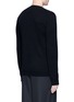 Back View - Click To Enlarge - UMA WANG - Pinstripe panel cashmere sweater