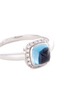 Detail View - Click To Enlarge - FRED - 'Pain de sucre' diamond topaz 18k white gold small ring