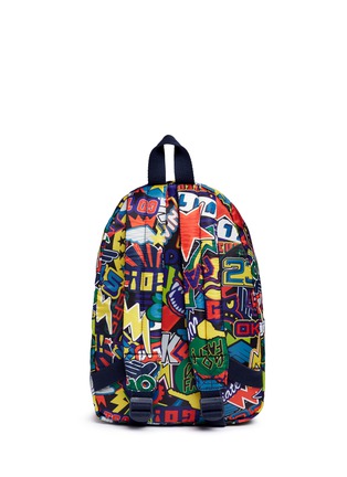 Detail View - Click To Enlarge - STELLA MCCARTNEY - 'Bang' stickers print water repellent kids backpack