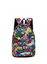 Main View - Click To Enlarge - STELLA MCCARTNEY - 'Bang' stickers print water repellent kids backpack