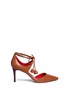 Main View - Click To Enlarge - COACH - 'Shae' leather lace-up d'Orsay pumps