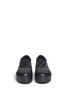 Front View - Click To Enlarge - OPENING CEREMONY - 'Cici' eyelet leather flatform skate slip-ons