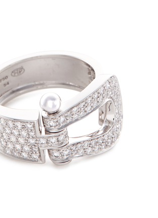 Detail View - Click To Enlarge - FRED - 'Force 10' diamond pavé 18k white gold ring