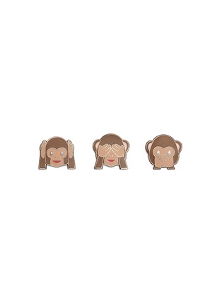 Main View - Click To Enlarge - PINTRILL - 'Three Wise Monkeys' pin set