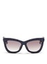 Main View - Click To Enlarge - JIMMY CHOO - 'Flash' crystal frame acetate sunglasses