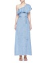 Main View - Click To Enlarge - LISA MARIE FERNANDEZ - 'Arden' chambray flounce maxi dress