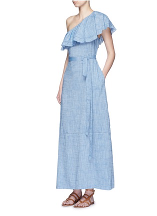 Figure View - Click To Enlarge - LISA MARIE FERNANDEZ - 'Arden' chambray flounce maxi dress