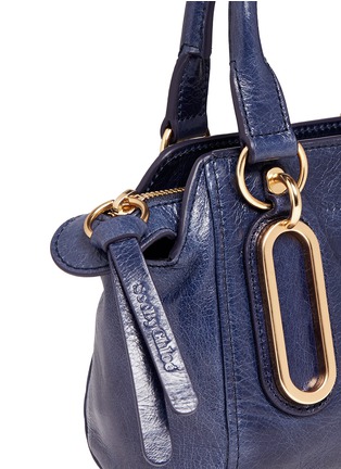 Detail View - Click To Enlarge - SEE BY CHLOÉ - 'Paige' mini textured leather crossbody bag