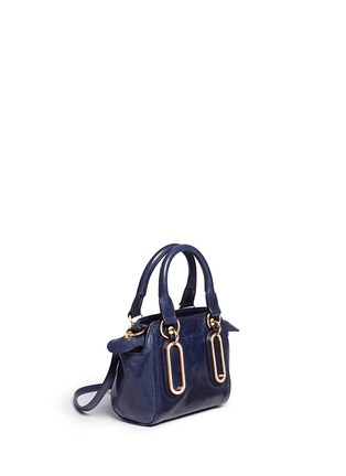 Front View - Click To Enlarge - SEE BY CHLOÉ - 'Paige' mini textured leather crossbody bag