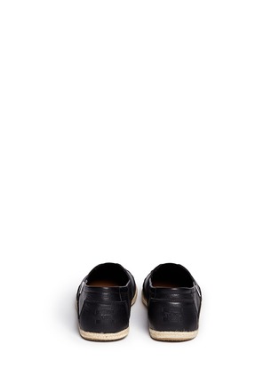 Back View - Click To Enlarge - 90294 - 'Classic' leather espadrille slip-ons