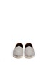 Front View - Click To Enlarge - 90294 - 'Classic' leather trim chambray slip-ons