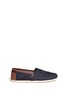 Main View - Click To Enlarge - 90294 - 'Classic' leather trim denim slip-ons