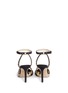 Back View - Click To Enlarge - CHARLOTTE OLYMPIA - 'High Gear' cog cutout metallic leather sandals